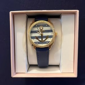 White and navy blue anchor watch